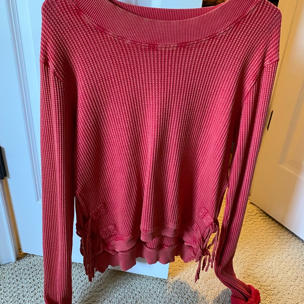 Long sleeve thermal free people top!